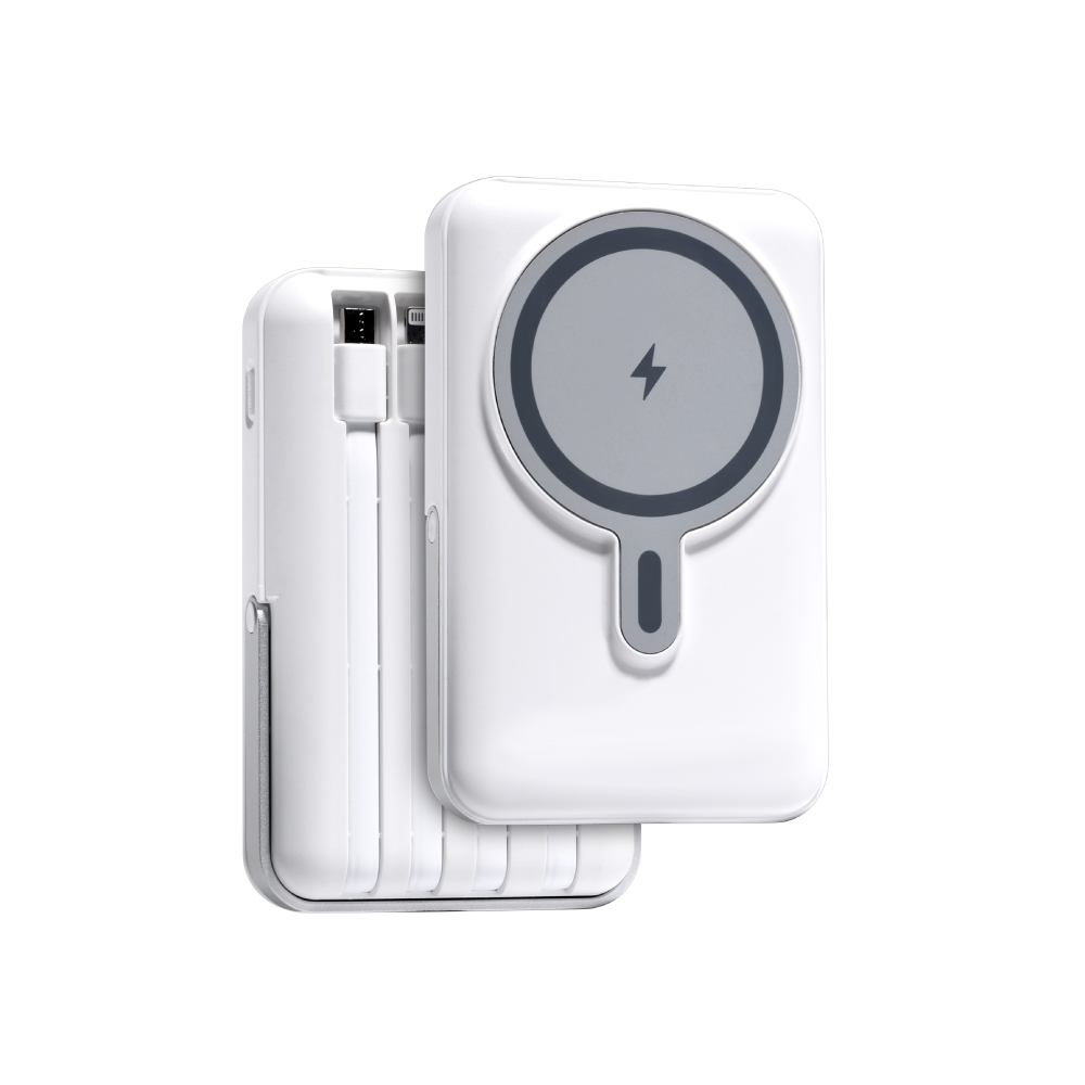 JUEJIA MagGo Series 10000mAh TypeC+MicroUSB+Lightning+Wireless Powerbank