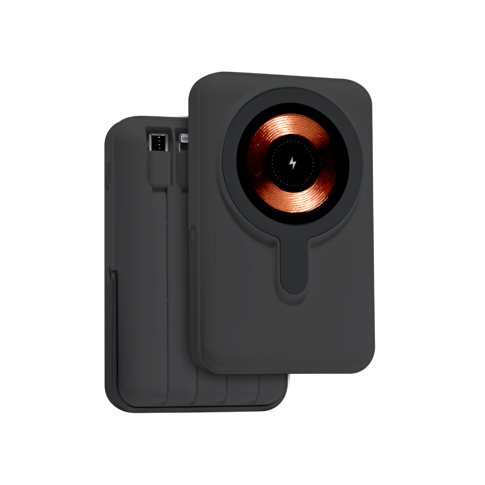 JUEJIA MagGo Series 10000mAh TypeC+MicroUSB+Lightning+Wireless Powerbank