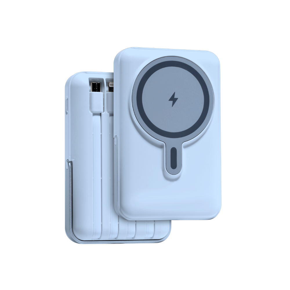 JUEJIA MagGo Series 10000mAh TypeC+MicroUSB+Lightning+Wireless Powerbank