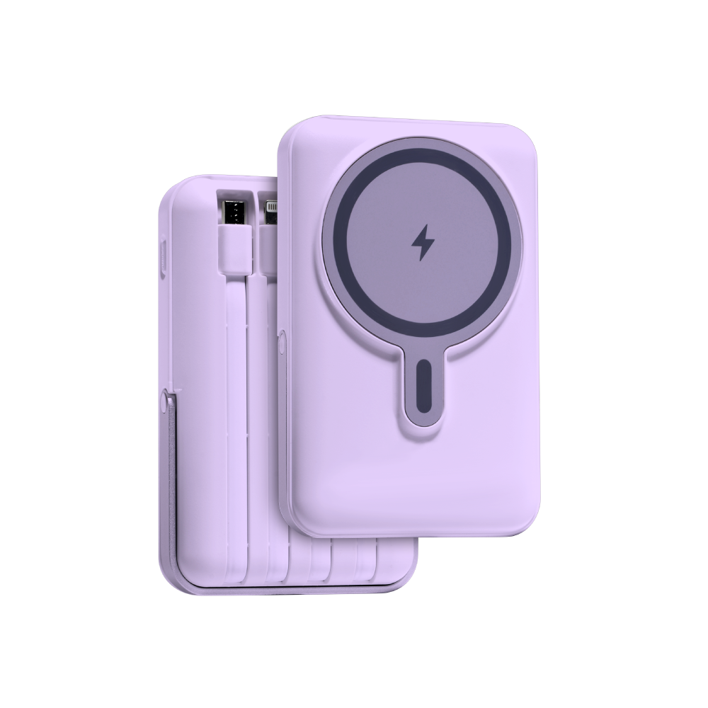 JUEJIA MagGo Series 10000mAh TypeC+MicroUSB+Lightning+Wireless Powerbank