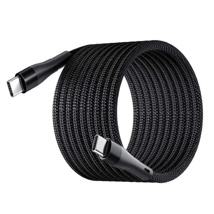 JUEJIA DuraLine Series Magnetic Self-Binding 100W Fast Charging Cable (2pack)